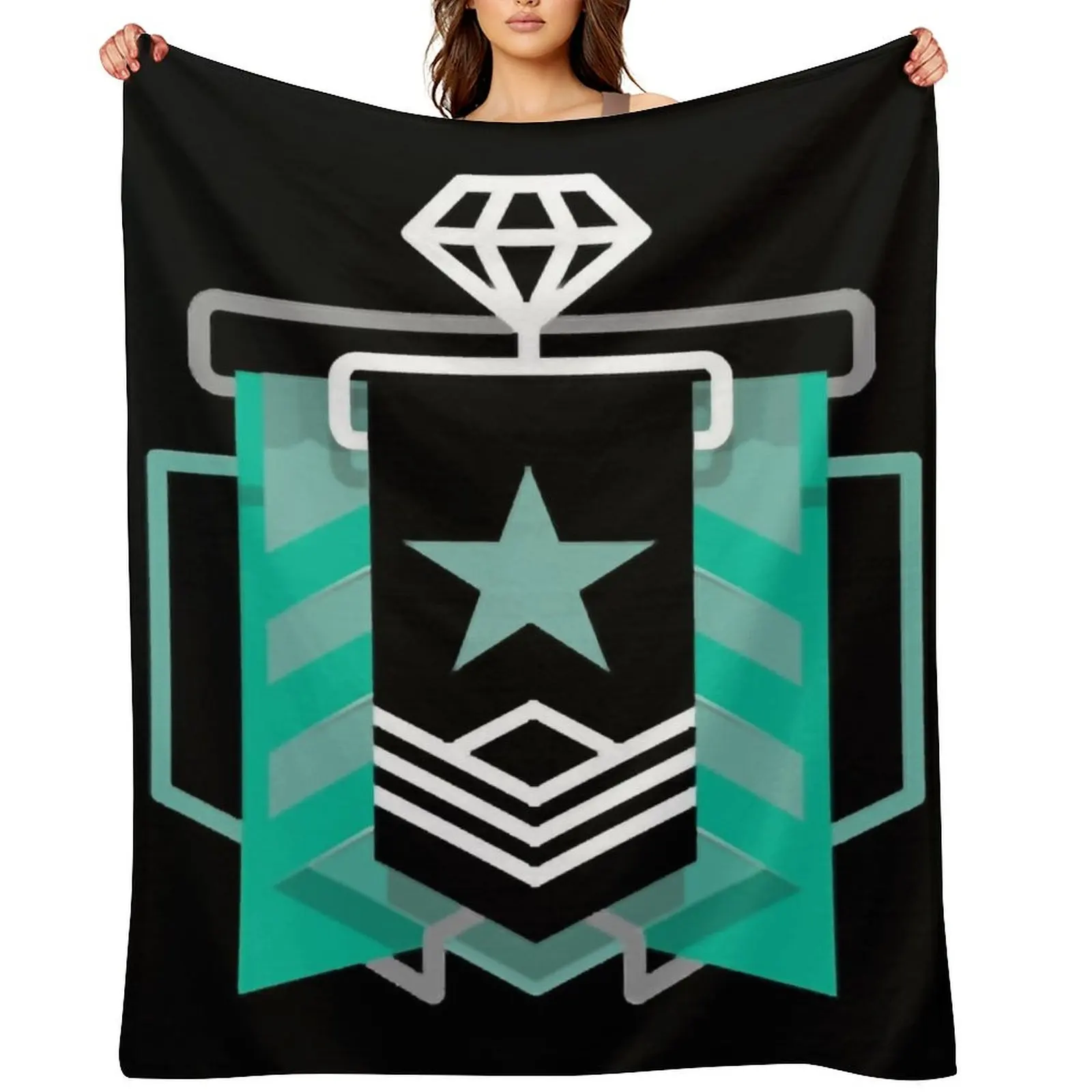 

Diamond Level R6 Classic . Throw Blanket Bed Comforter wednesday manga Blankets