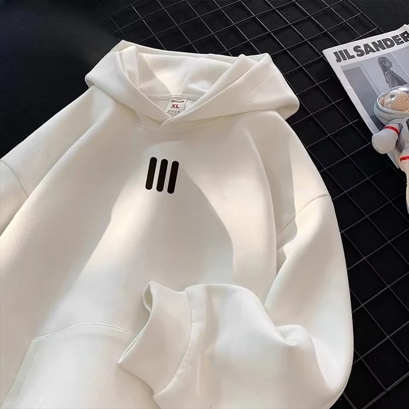 

Мужская и женская одежда в классическом стиле, осенне-зимняя повседневная очень большая толстовка с капюшоном, спортивная одежда, теплая и ветрозащитная толстовка