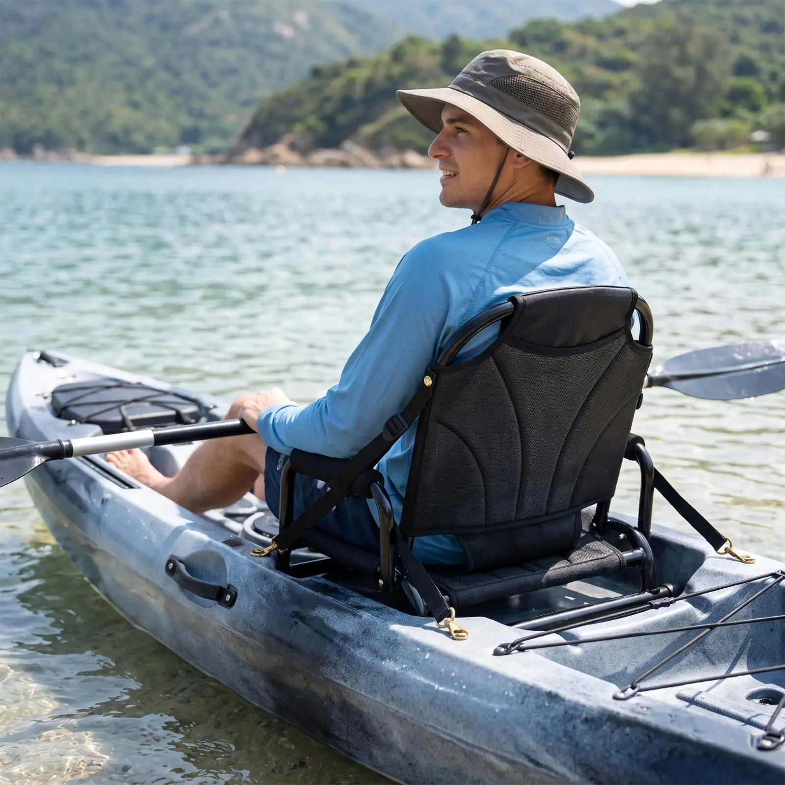 Kayak Seat with Armrests Breathable Kayak Seat Stable for Fishing