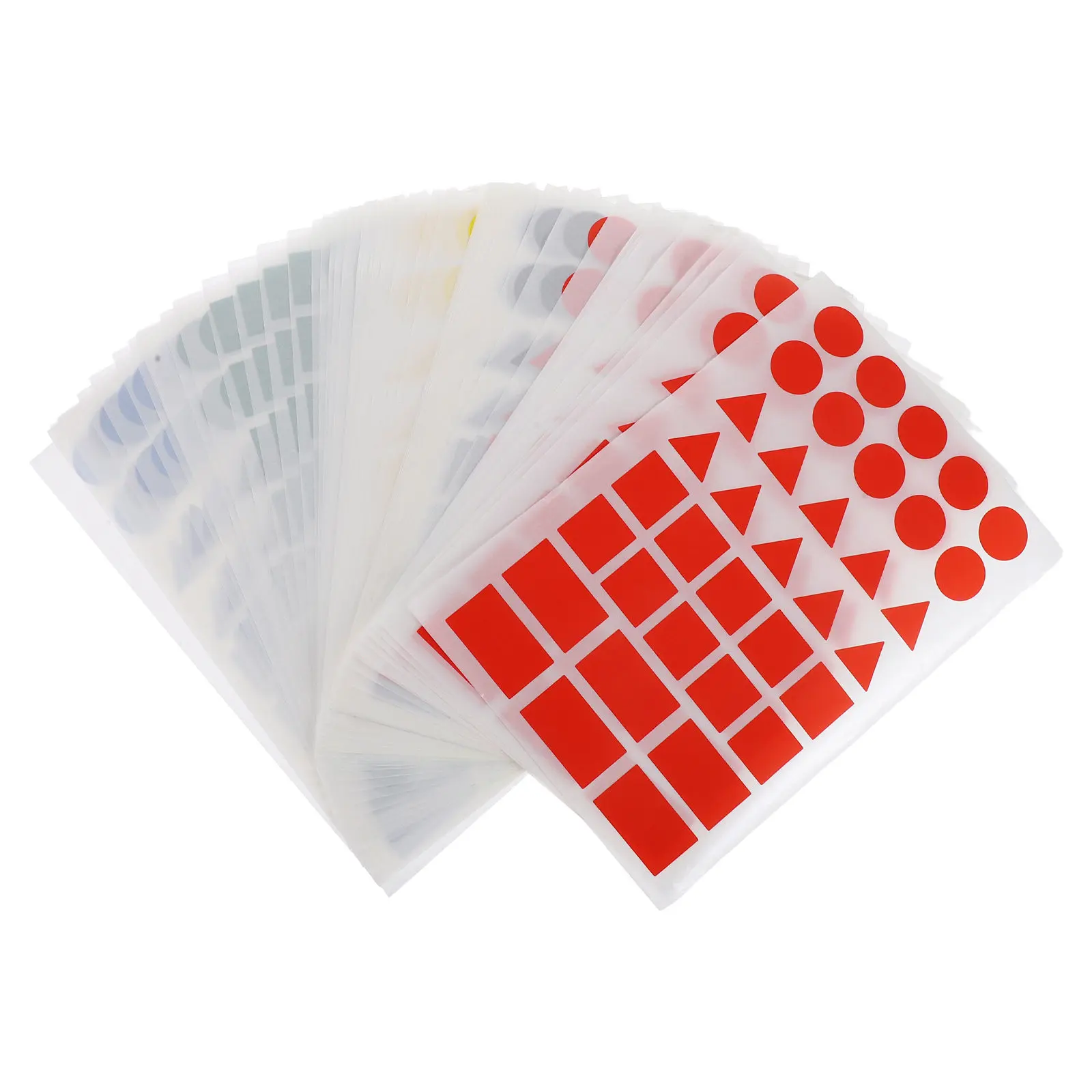 

50 самоклеящихся этикеток с цветовой и фигурной кодировкой для контейнеров для хранения продуктов, банок для чая, кофе, сахара, коробок для переезда