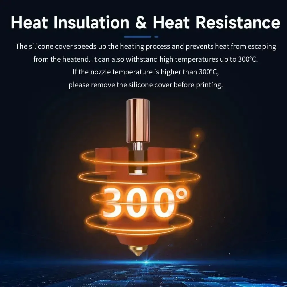 Creality Ender 3 V3 KE Hotend Silikonhülle, Hotend Wärmeisolierung Heizblockabdeckung für Ender 3 V3 Plus/V3 KE/K1C/K1 SE/K1 – Detail 5
