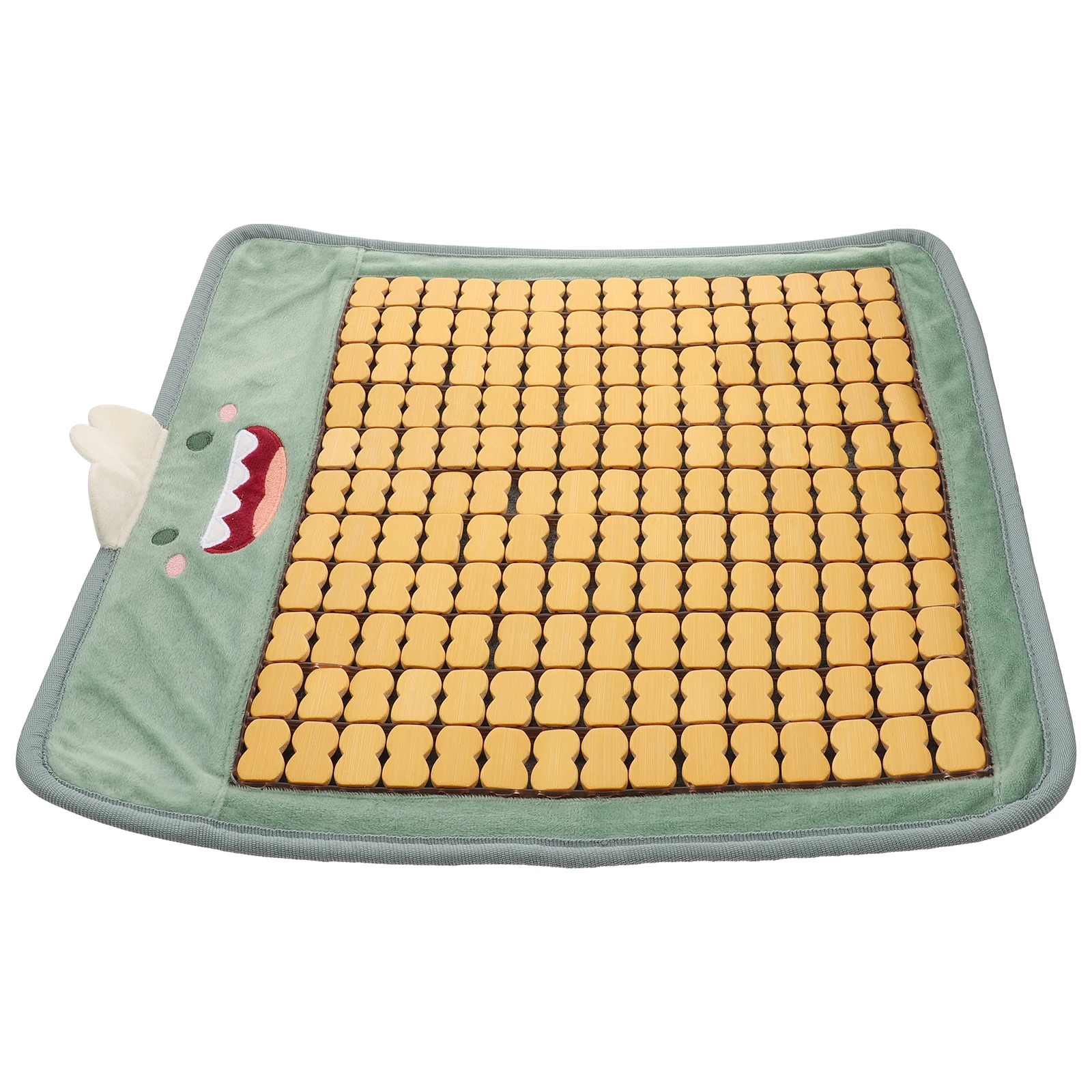 

Cute 1 Piece Bamboo Seat Cushion Cooling Pad Breathable Car Chair Cushion Summer Home Support Decorative Gift