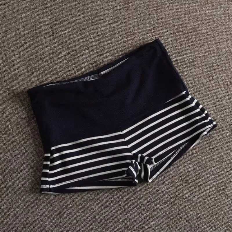 2026 New Spice Girl Contrasting Color Striped Sexy Low Waist Striped Shorts Women Yoga Hot Pants