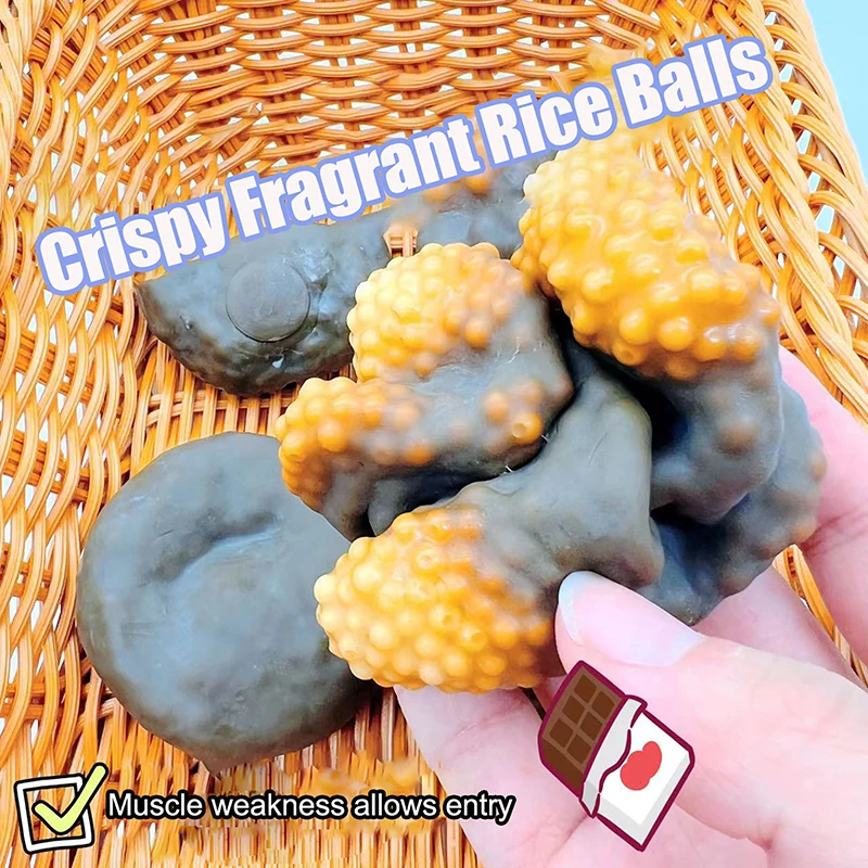 Plasticity Ice Skin Squeez Stress Relieving Toys Soft Ultra-thin Feel Soft Sticky Handmade Chocolate Bead Ball Squishy Toys