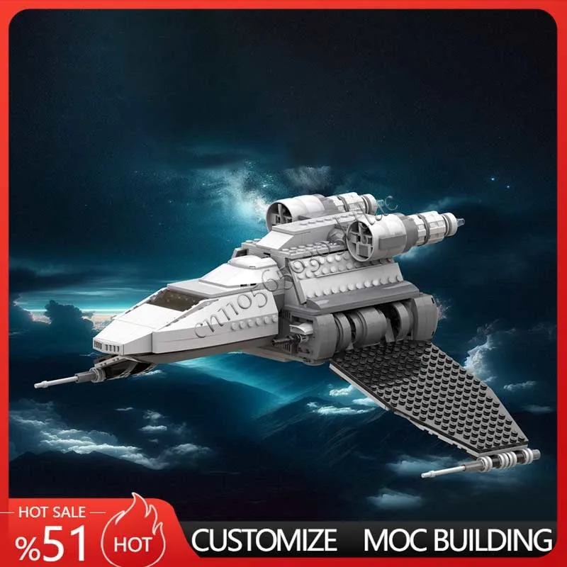 

702 шт. MOC Star Battle Shuttle Gunboat Строительные блоки Имперский космический корабль Технология Кирпичи Модель Коллекция Дисплей Игрушки Подарки