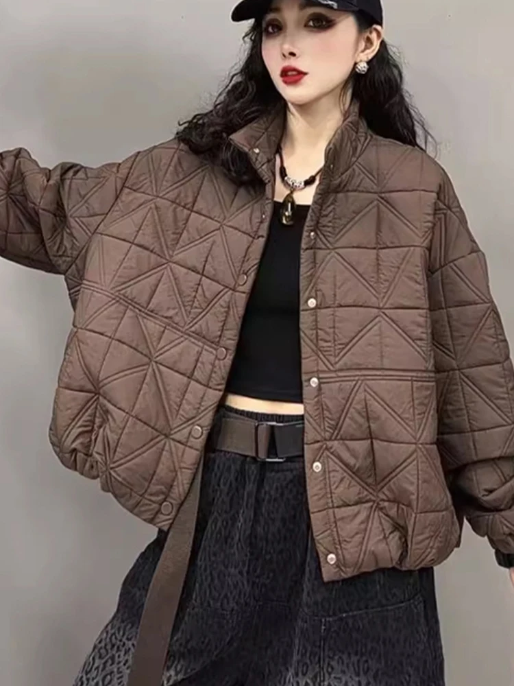 Max LuLu Elegant Quilted Winter Ladies Jeacket Luxury Oversized Coats Loose Leisure Thicken Harajuku Vintage Fashion Warm Parkas