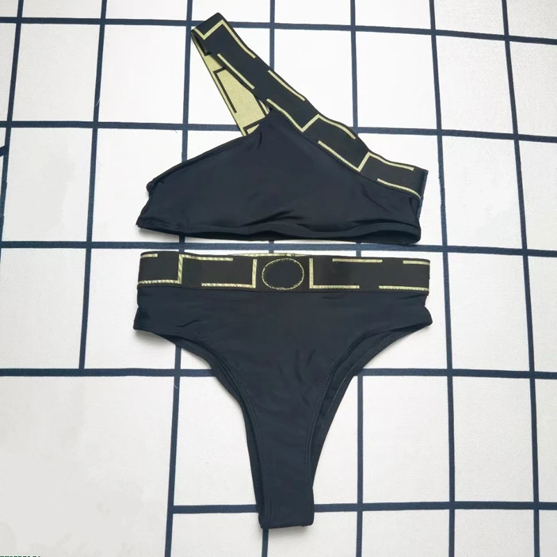 

Luxury Brand Design Ladies Bikini sexy Thong Swimsuit Brazil Beachwear Swimsuit Two-Piece Set Of Women's Bra Suspender Top c120