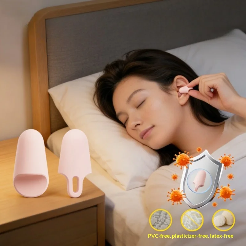 New Dreamlight Silicone Earplugs for Sleep Work Noise Cancel Noise Reduction-Soundproof Reduce Disturbances Quiet Ear Plugs