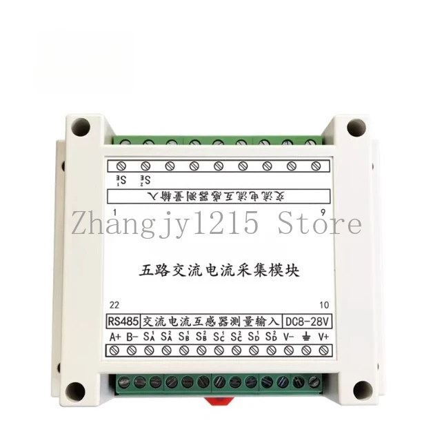 Multi-channel 8-channel AC Current Frequency Measurement Acquisition Detection Module RS485 Sensor Transmitter MODBUS-RTU