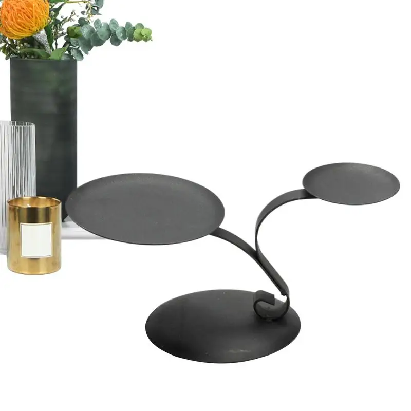 

Cupcake Display Stand 2 Tier Dessert Stands Tiered Cake Risers Black Metal Kitchen Gadget Decorative Celebration Accessories For