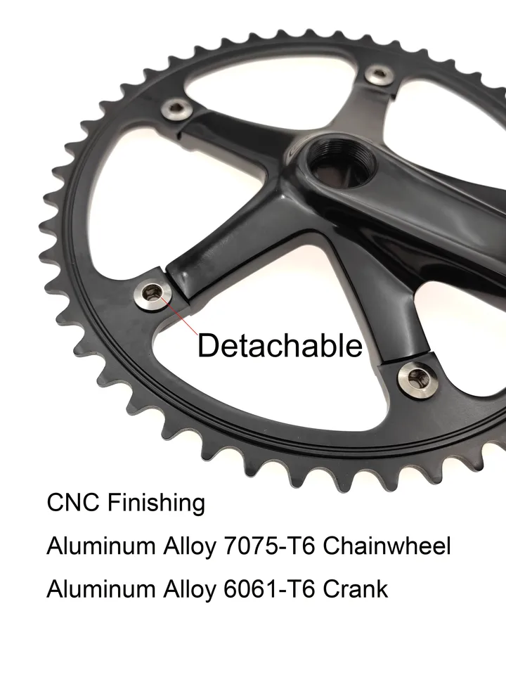 144 BCD Fixed Gear crankset Integrated crankset 49T CNC crank disc