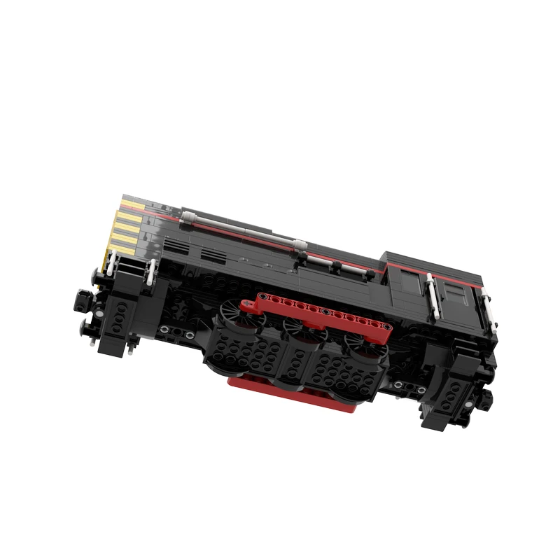 MOC-157609 City Railway Diesel electric locomotive - Shunter 08 level Building Block Assembly Model Brick Boy Toy Gifts