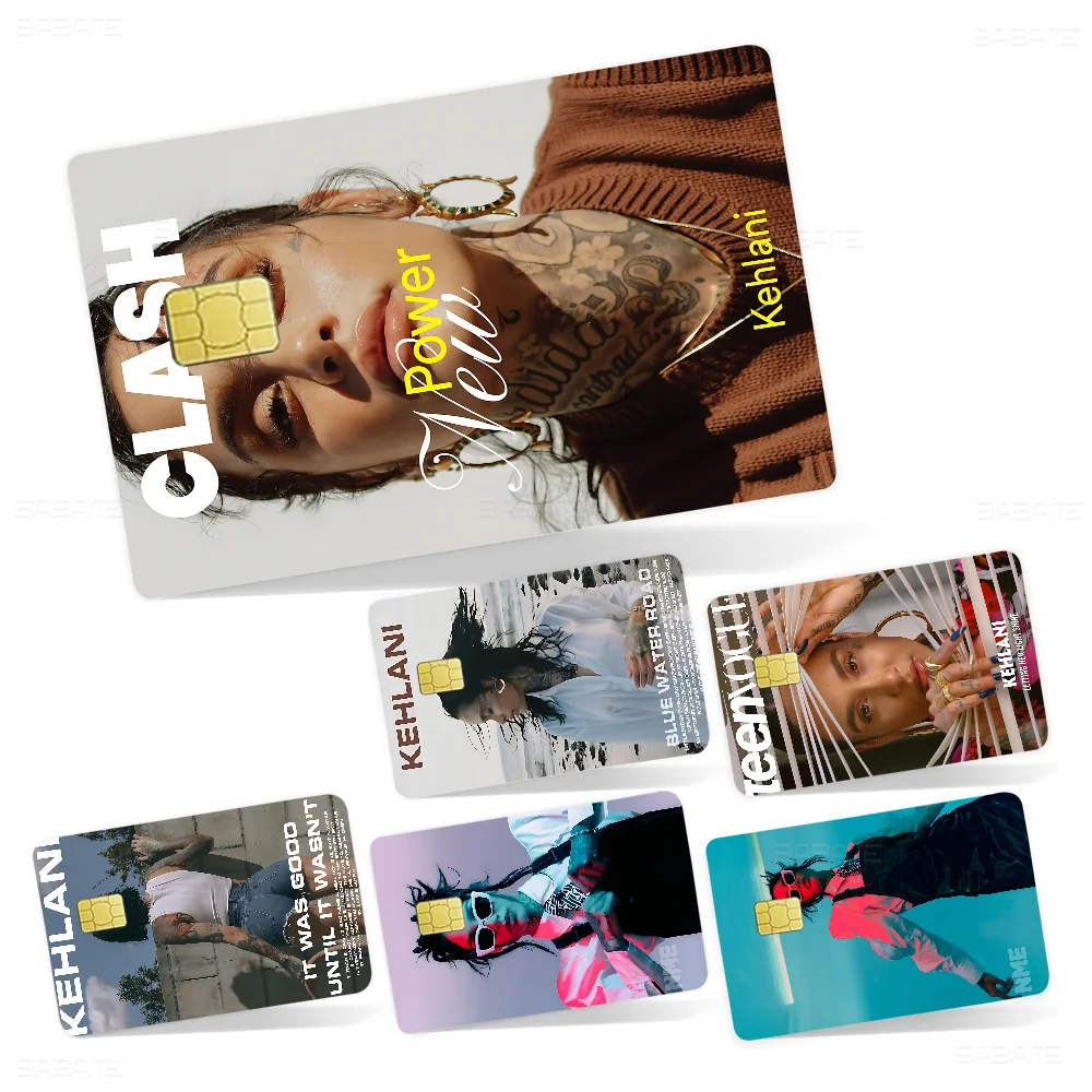 K-Kehlani Singer Anime Cartoon Sticker Film Skin For Credit Card Debit Bank Bus Card