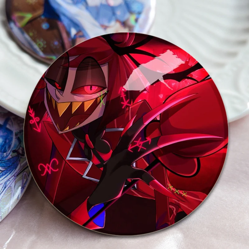 Alastor Anime Character Badge Cosplay Cartoon Red spille squisite Cute Creative smalto Pins per zaino accessori gioielli