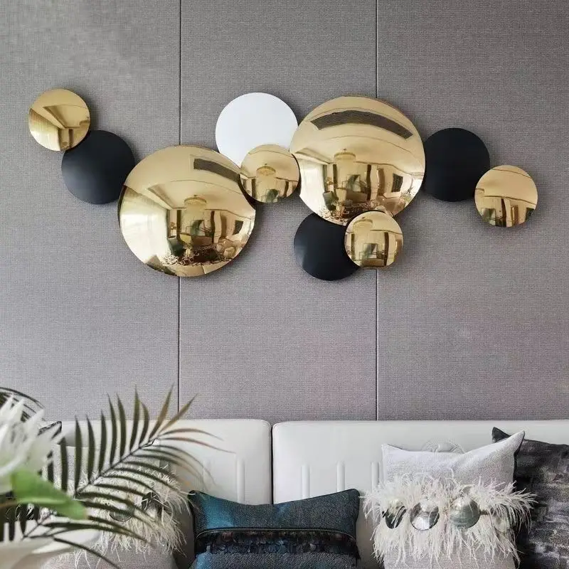 135X53CM L Modern Living Room Sofa Background Wall Hanging Decoration Metal Home Decoration For Sale Fast Delivery Delivery DDP