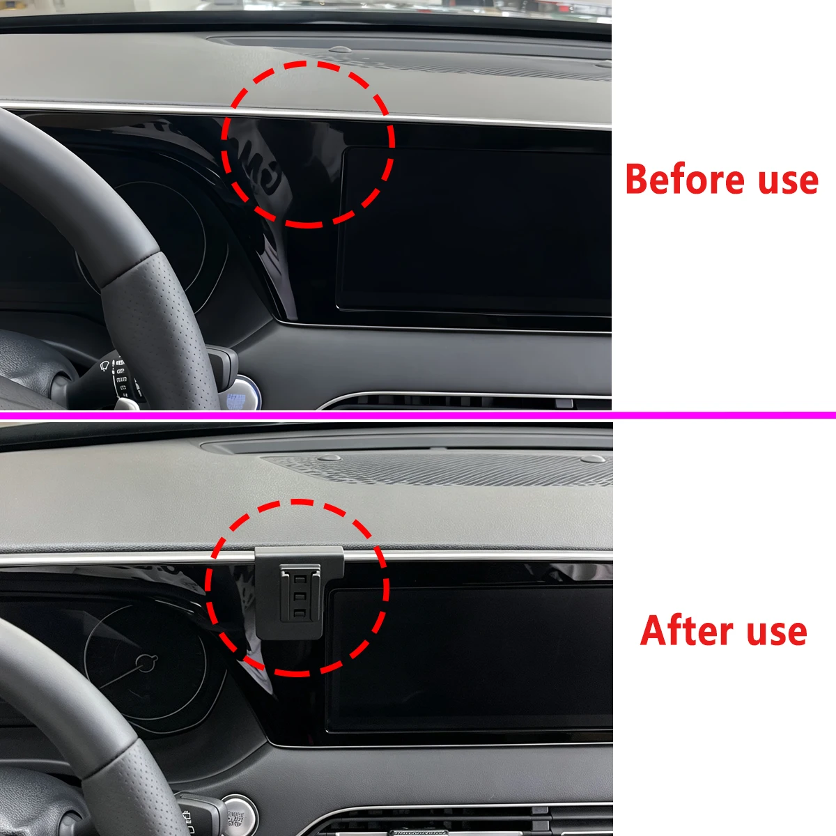 For Hyundai Palisade 2019 2010-2025 Model-Specific Car Phone Holder Wireless Charging Fixed Magnetic Mount Car For MagSafe Base