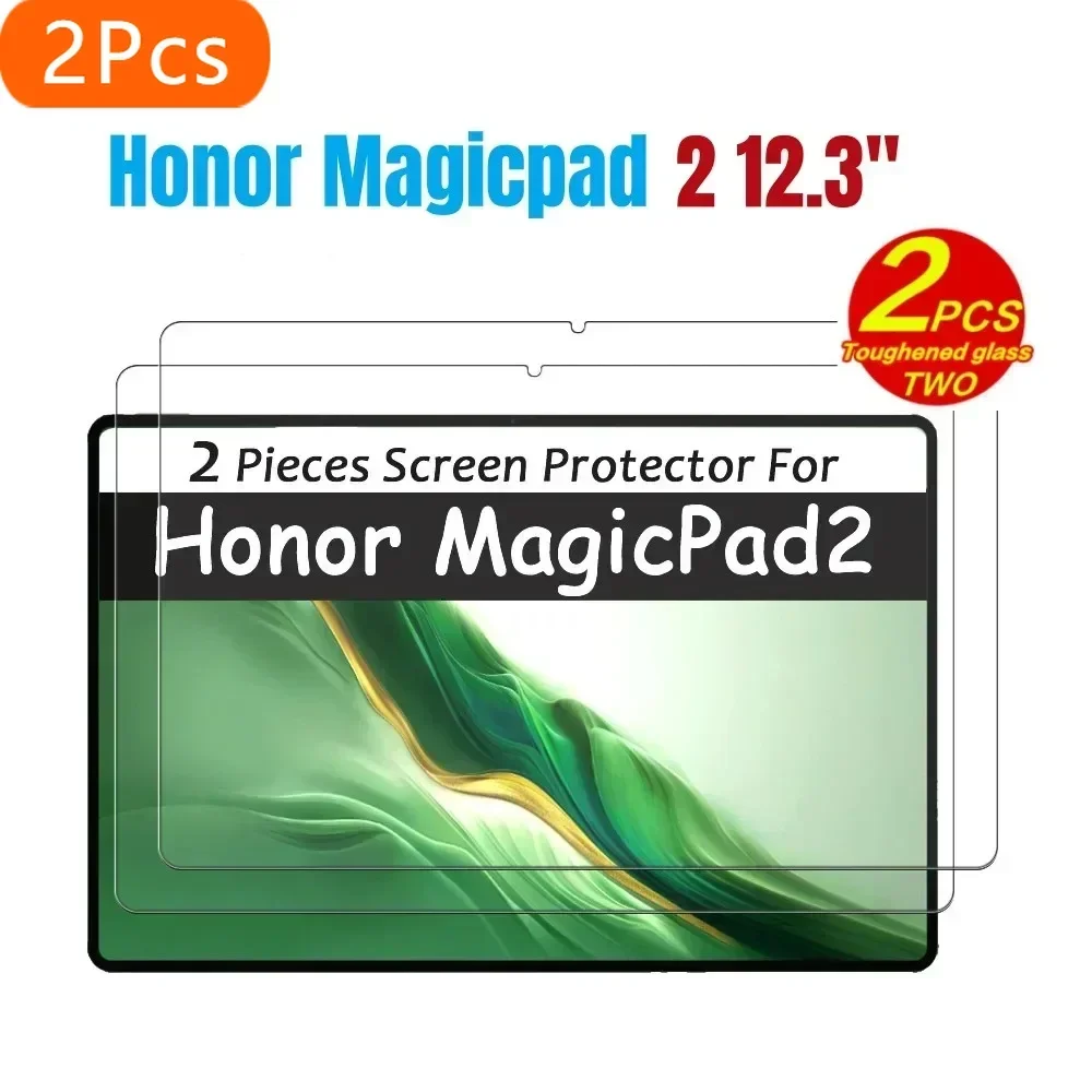 

2 шт. Защитная пленка из закаленного стекла 9H для Honor MagicPad 2 2024 (12,3 дюйма), ультра прозрачная защитная пленка для Honor Magic Pad 2