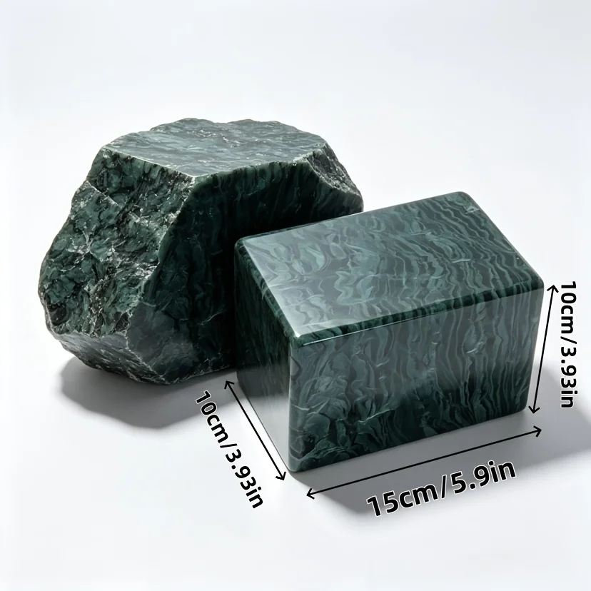 9.7 Pounds of Natural Heavy Bloodstone, Rare Raw Stone with Deep Blood-Colored Veins, Large Raw Material Stone, a Preferred Choice for Handcraft Enthusiasts, Suitable for Jewelry Making, Holiday Gifts