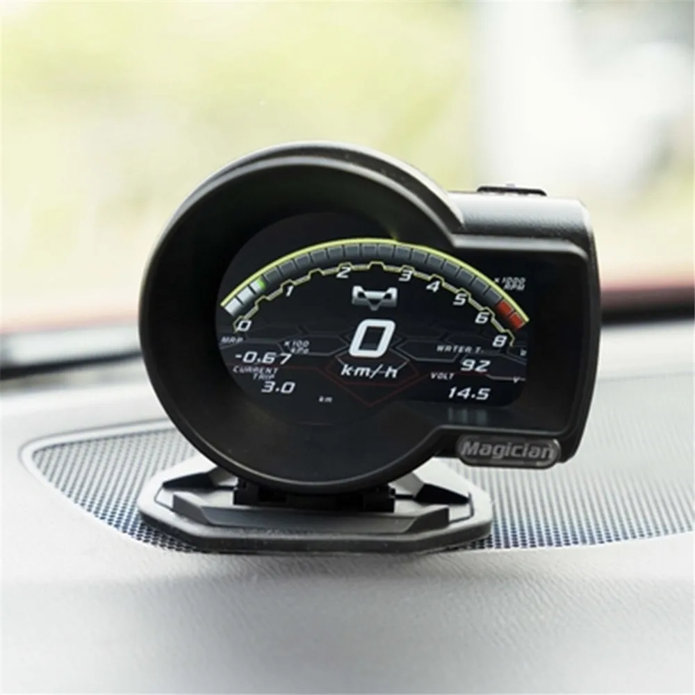 マジシャンゲージ NEW OBD2 F835 水温油圧ターボブースト RPM 電圧