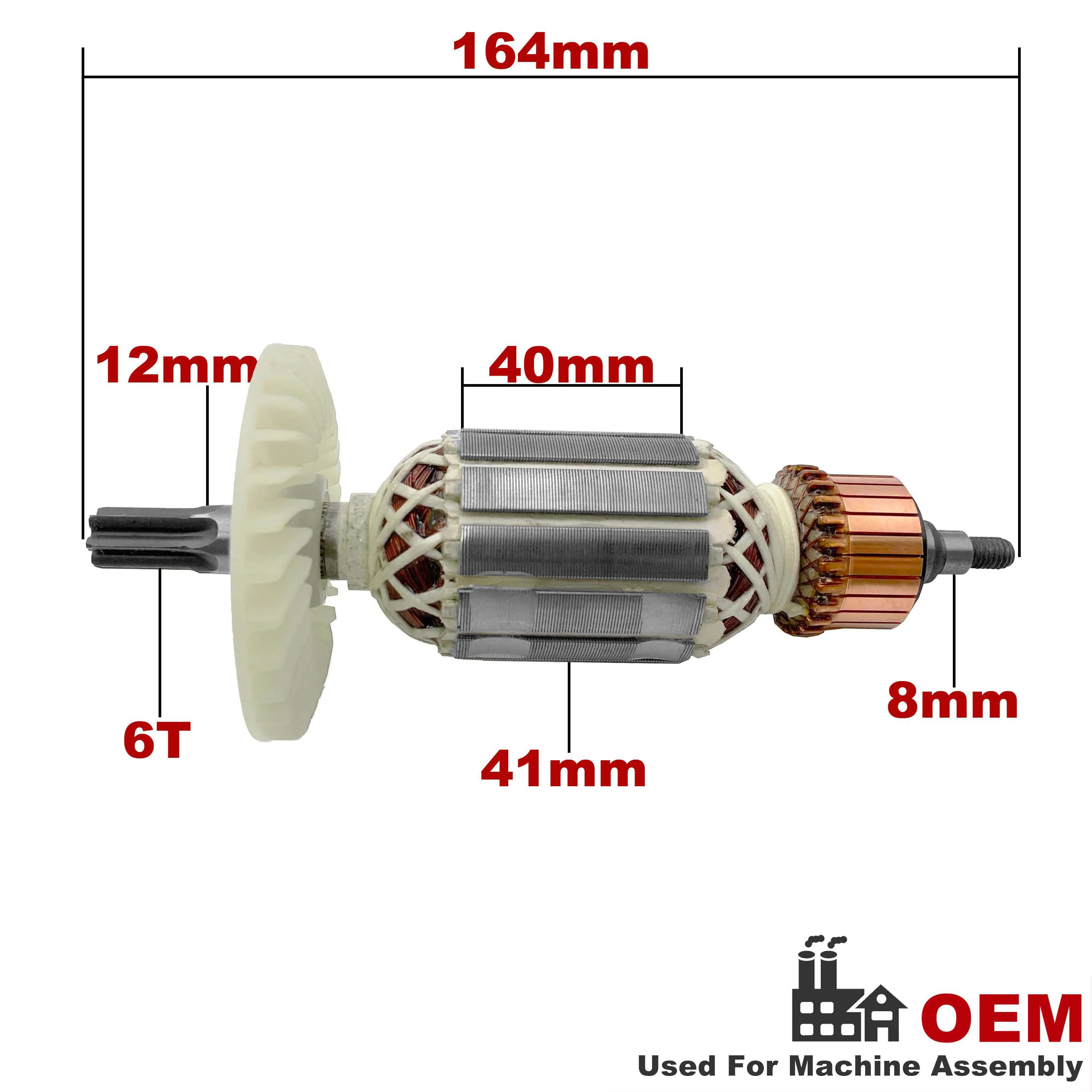 AC220V-240V Armature Rotor Anchor Replacement for HITACHI Rotary Hammer DH40MR DH 40MR