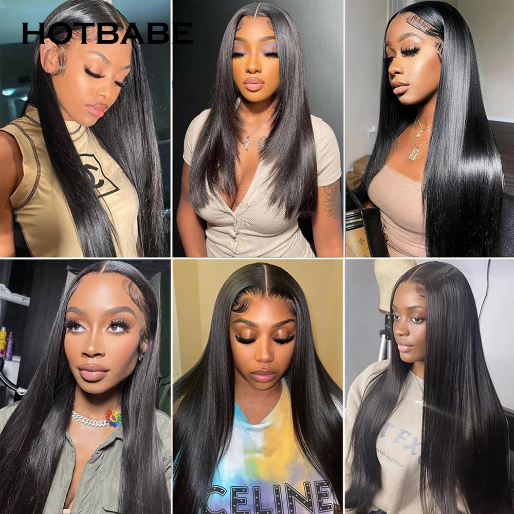 180 Density Glueless 4x4x1 T Part Lace Front Wig Straight Lace Wigs For Women Preplucked Brazilian Cheap Wigs On Sale Clearance