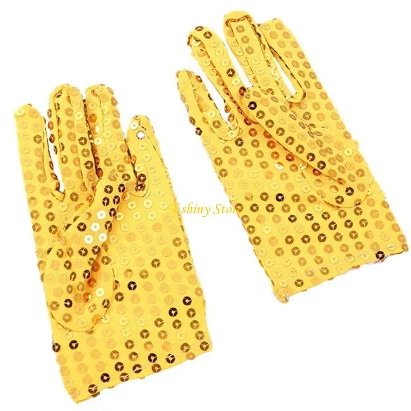 

N58F детские танцевальные конкурсы, перчатки для шоу, перчатки для рождественской вечеринки, перчатки для танцевальной перчатки