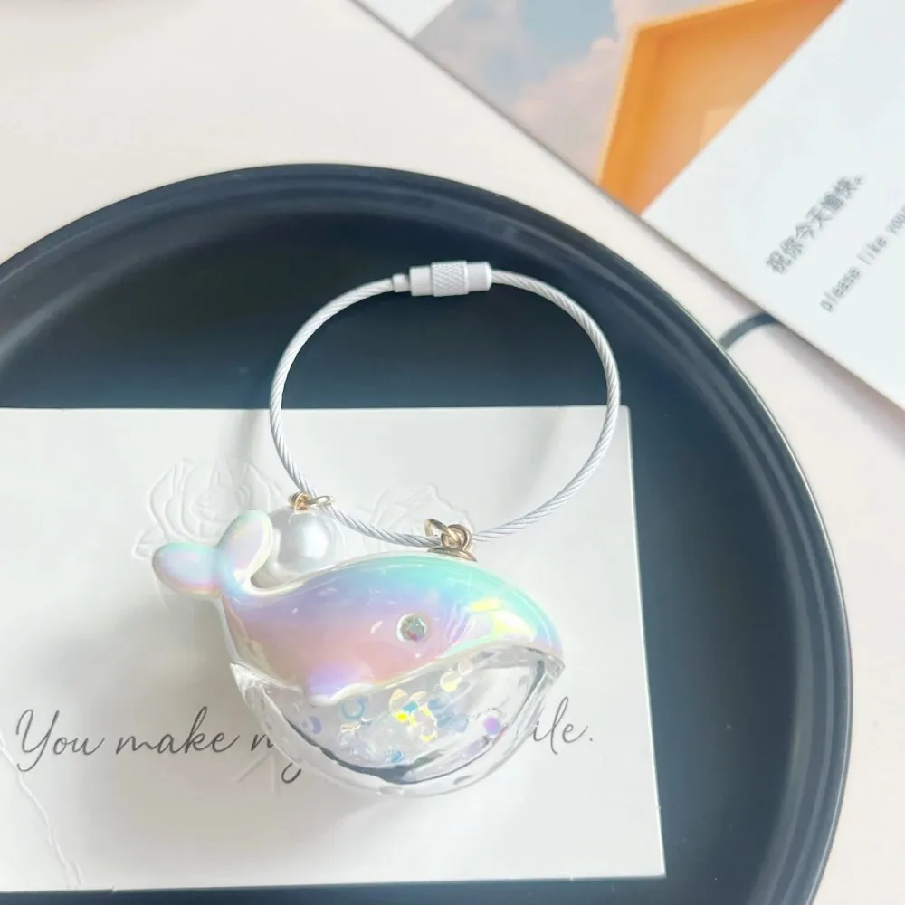 Leuke Walvis Dolfijn Sleutelhanger Marine Animal Doll Kawaii Sleutelhanger Voor Autosleutelhanger Accessoires Vrouwen Paar Tas Sieraden