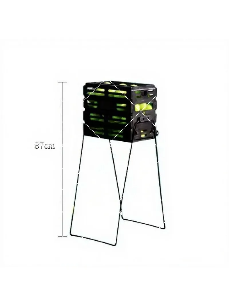 Tennis Ball Picker Basket with Wheels, Multifunctional Ball Hopper for Pickleball, Enhanced Nylon Drop-Resistant Design