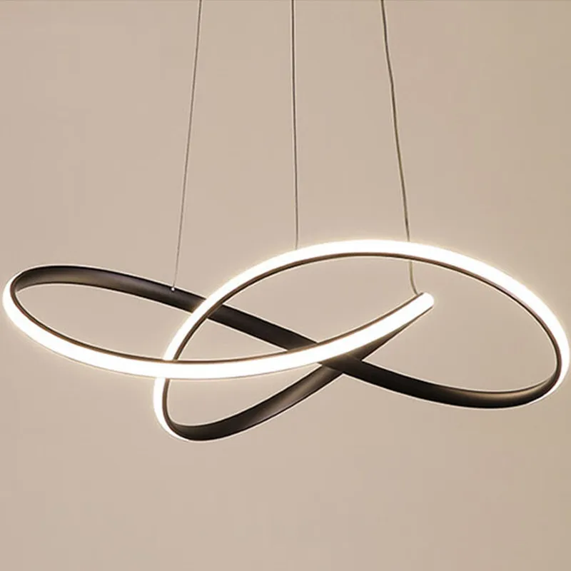 

Modern Irregular Aluminum LED Pendant Light Black/white/gold Ceiling Hanging Lamp Dining Room Pendant Suspension Lights