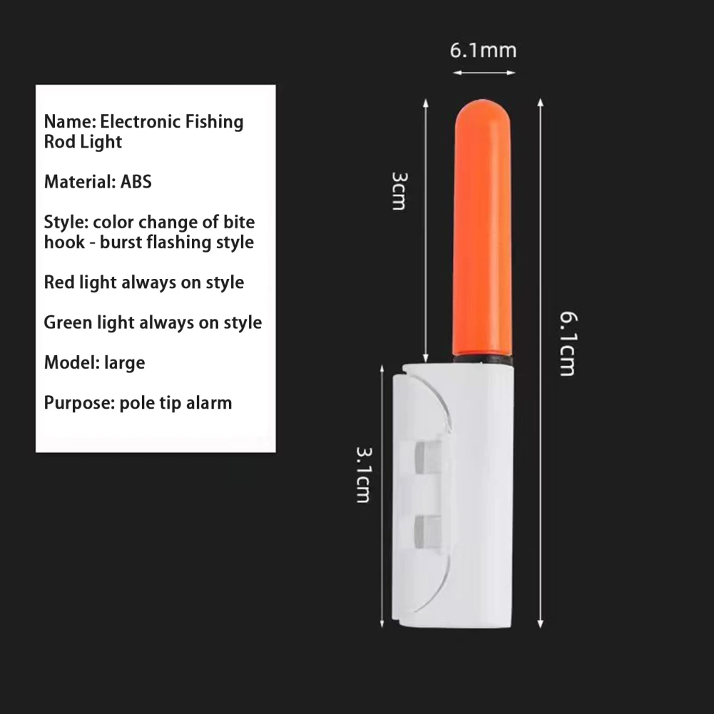 Night Fishing Rod Lights Electronic Rod Luminous Stick Light Led Removable Waterproof Float Tackle Night Fishing Tool