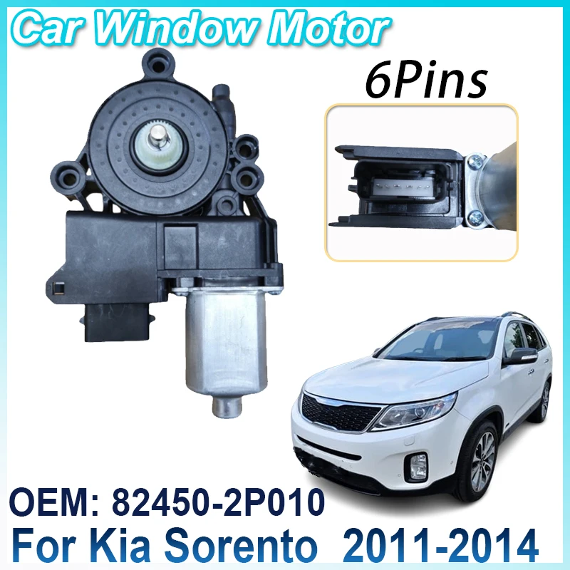 82450-2P010 824502P010 6Pins Front Left Driver Power Door Window Motor For Kia Sorento 2011 2012 2013 2014 2015 Car Accessories