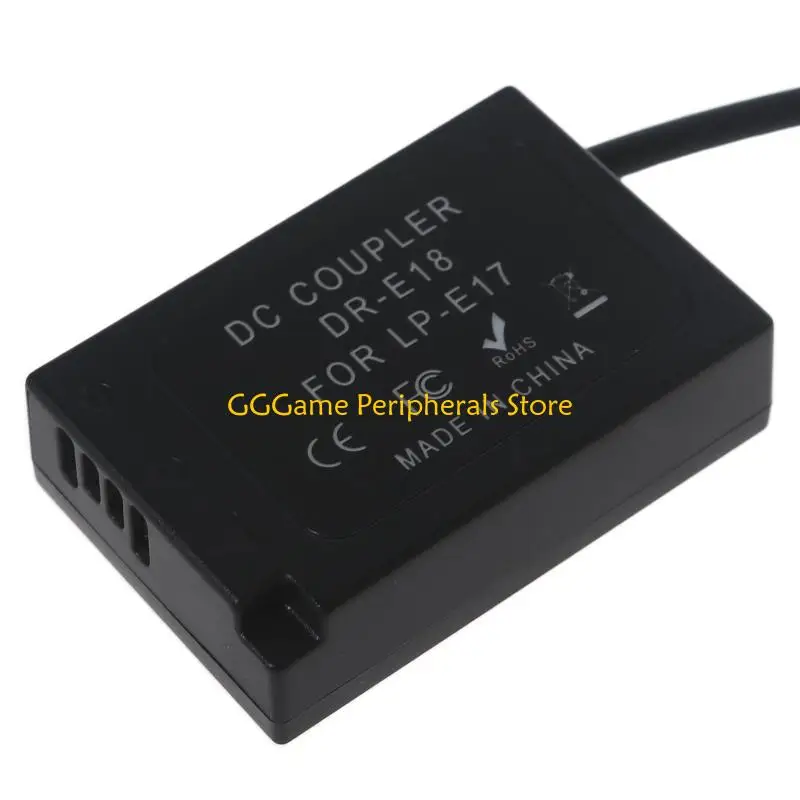 U55B Dummy Battery ACK-E18 DR-E18 for DC Coupler LP-E17 for Rebel RP SL2 SL3 T6i T6s T7i 77D 800D 850D Kiss X8i X9i