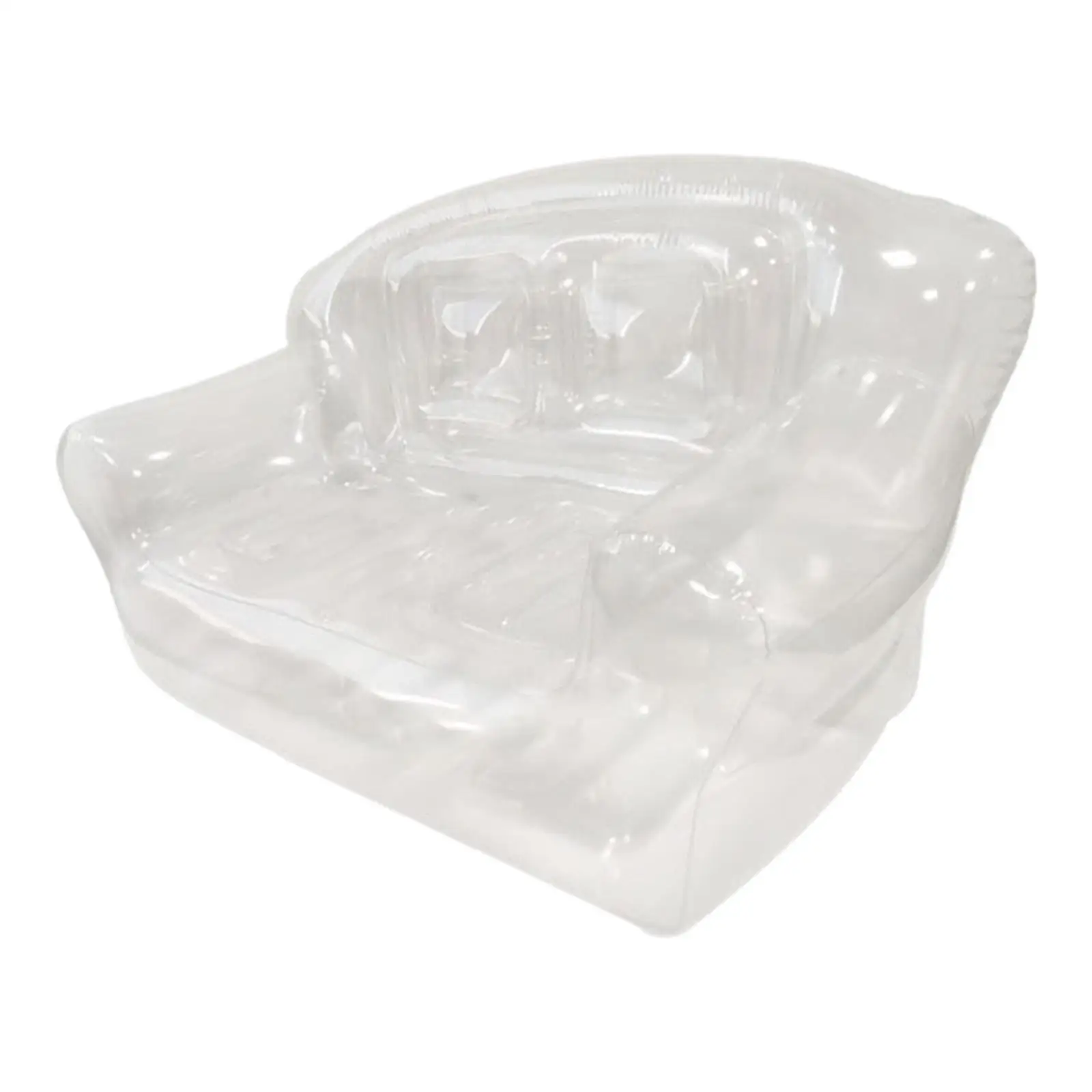 Inflatable Sofa Comfortable Inflatable Lounger Chair PVC Inflatable Air Lounger Sofa for Hiking Festivals Kids Outdoor Adults