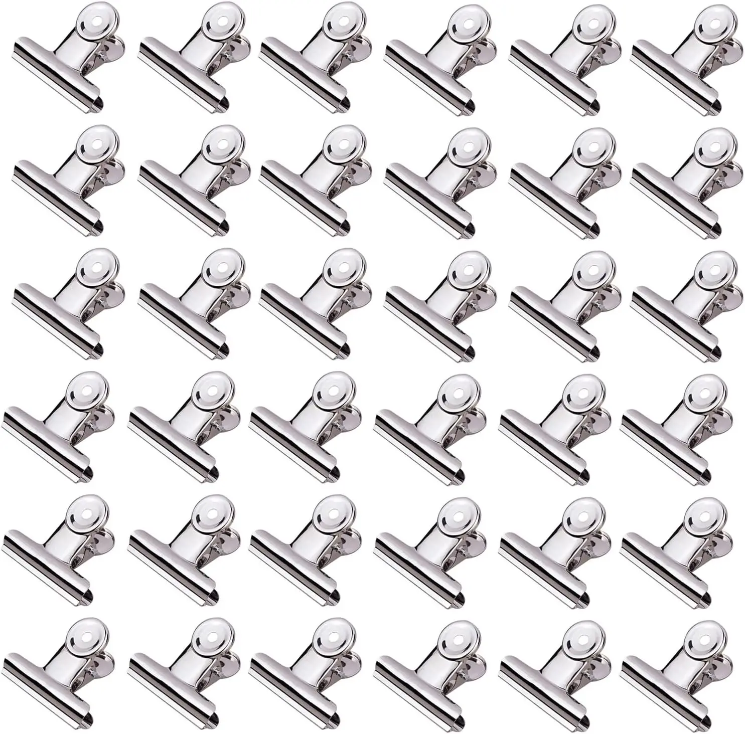 Extra Large Bulldog Clips, 36 Pack, 75 mm, Food Clip, Chip Clip, Binder Clips, Fold Clamps for Home School Office Supplies