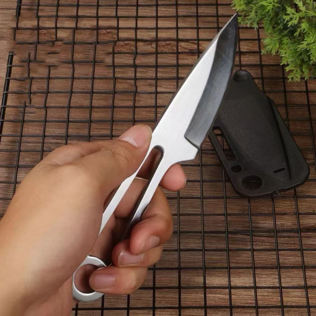 Outdoor pocket knife, compact mini stainless steel knife, high hardness, suitable for camping and hiking, sharp knife