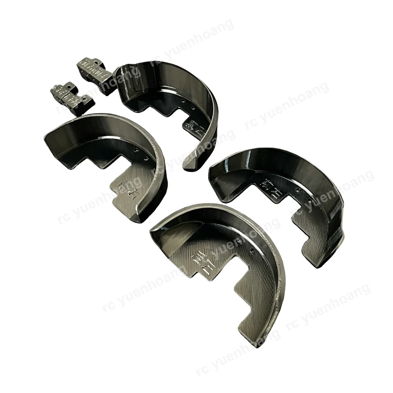1Set For 1/10 Scale MJX 10306 RC Car Truck Simulation Front Rear Fenders Dust Mud Prevention TPU Modified Mudguard DIY Parts