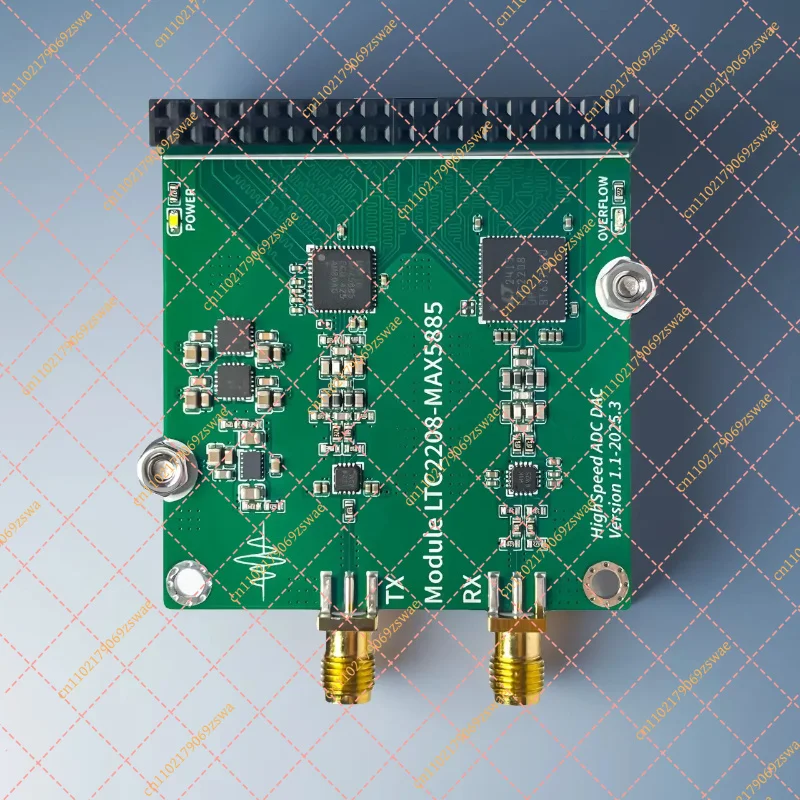 LTC2208 High Speed ADC Module 16-Bit 130Msps Differential Arbitrary Waveform Acquisition Board