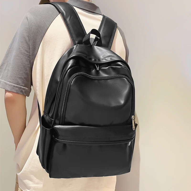 2023 Woman Backpack New Leather Rucksack Women\'s Knapsack Travel Bagpacks School Bags for Teenage Girls Boys Mochila Back Pack