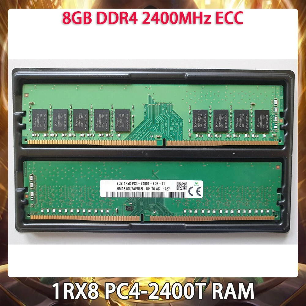 

8GB DDR4 2400MHz ECC 1RX8 PC4-2400T RAM For SK Hynix Memory Works Perfectly Fast Ship High Quality