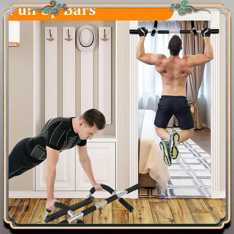 

Durable Wall Mounted Pull Up Bar - Chin Up Bar For Doorway, Multi-Gym Home Fitness Equipment With Enhanced Door Frame Protection
