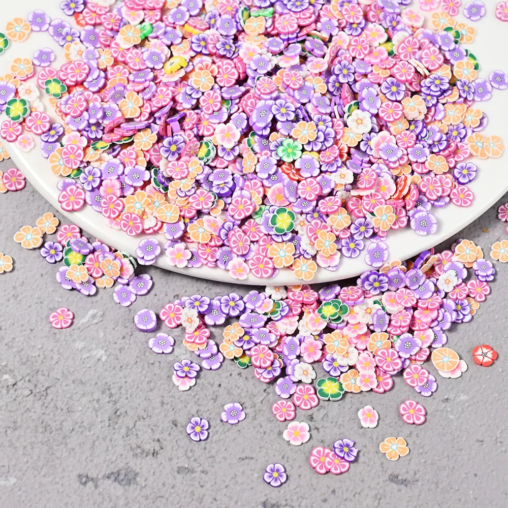 1000pcs/bag 3D Fruit Slices Kawaii Polymer Clay Strawberry Lemon Nail Art Charms For Nail Art Decoration Flatback Rhinestones