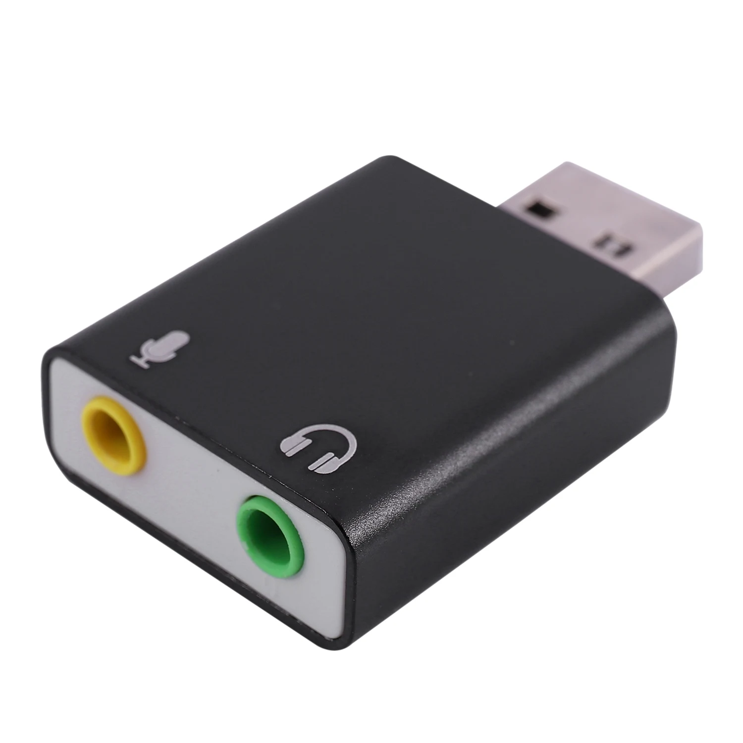 7.1-Channel Aluminum Alloy Usb Sound Card Computer External Sound Card Usb7.1 Sound Card Analog Sound Card