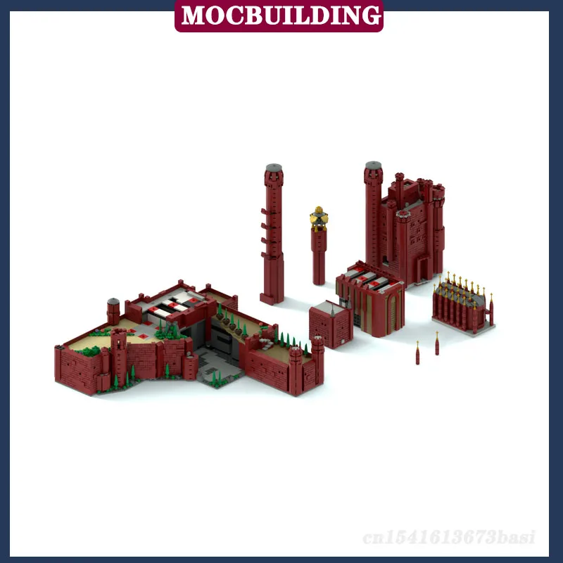 The Red Castle Big Model Building Blocks assemblato MOC Movie Collection Series Set di regali giocattolo per la casa fai da te