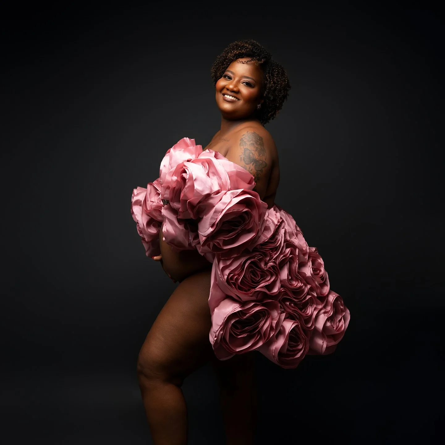 Poderosa capa de flor rosa maternidade photoshoot capa mava rosa 3d flor capa de casamento envoltórios de noiva xale para vestido feito sob encomenda