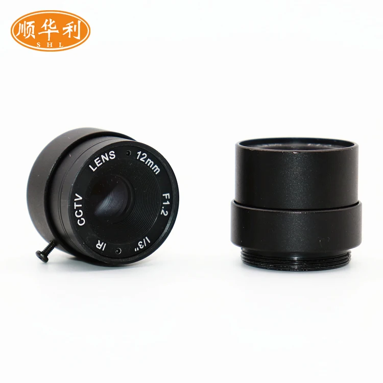 HD Vision Surveillance Lens Fixed Aperture 12mm Focal Length F1.2 Industrial Camera Box Camera Lens