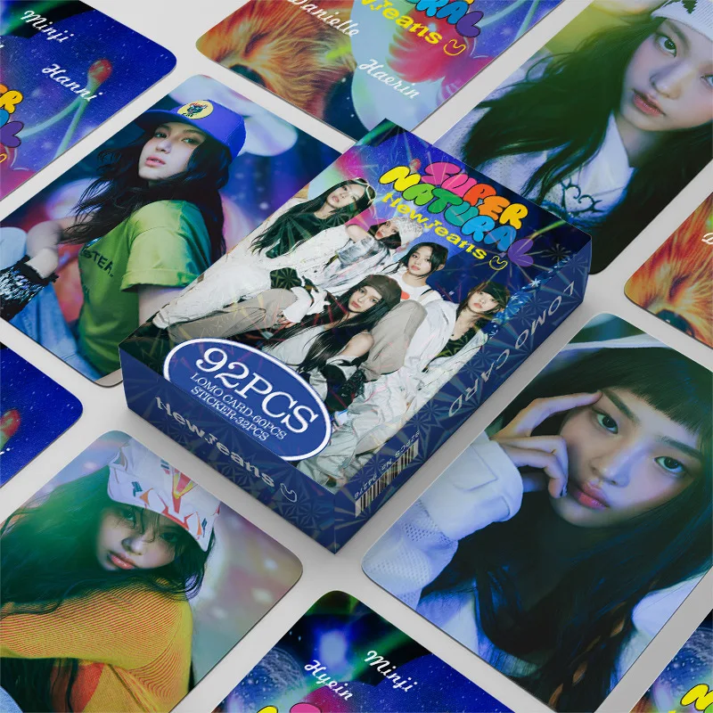 92Pcs/Set Idol Girl Group New Series Lomo Cards Sticker HD Printd Photocards High Quality Postcards Fans Collection Gifts