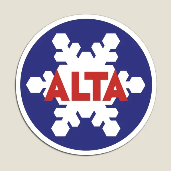 Alta Ski Resort Utah  Magnet Decor Children Stickers Toy for Fridge Organizer Baby Holder  Colorful Funny Cute Kids Refrigerator