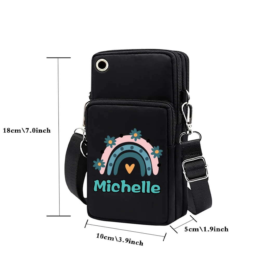 Personalized Customized Daily Wallet Leisure Outdoor Travel Mobile Phone Bag Women's Messenger Bag