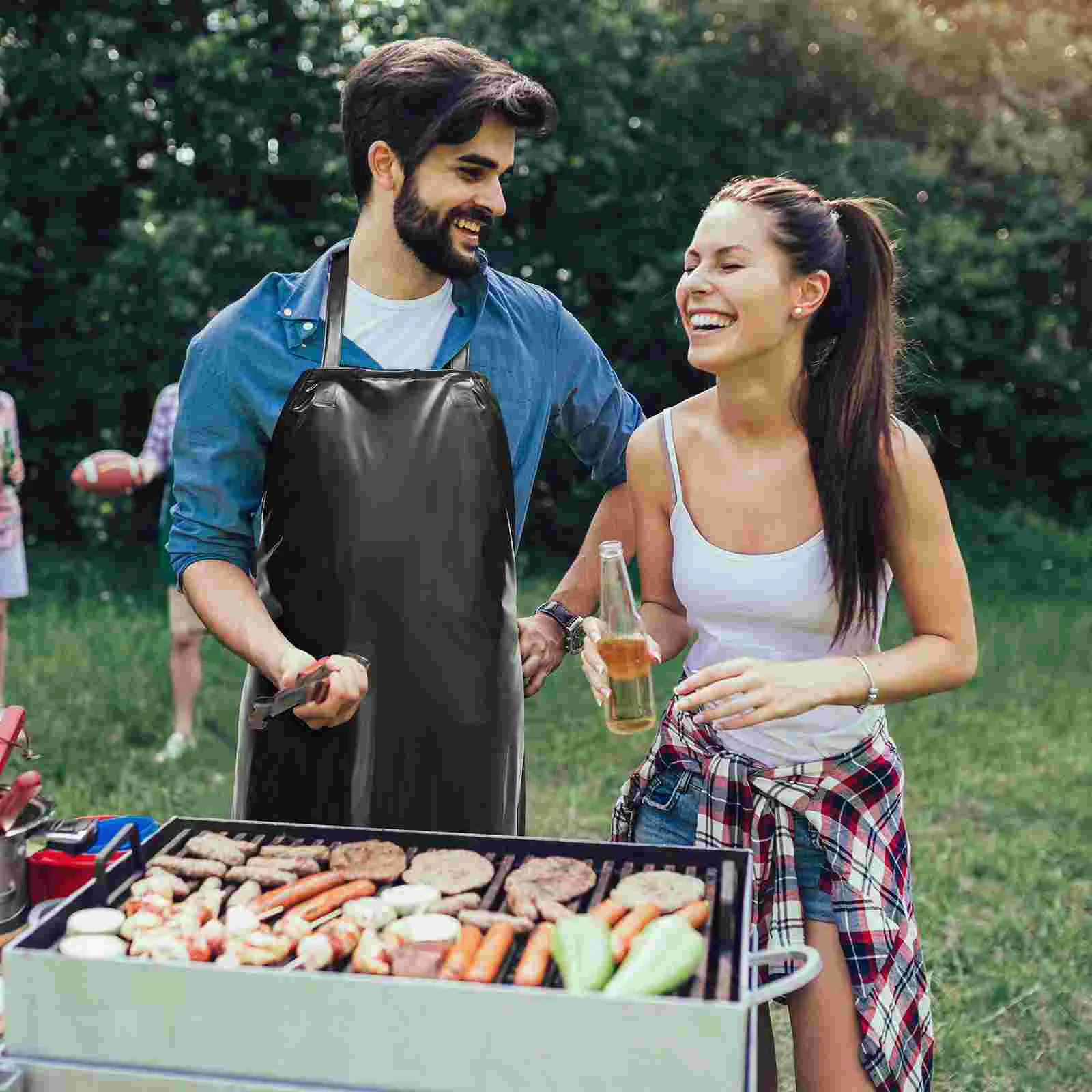 Kitchen Apron Sleeveless Overalls for Men Halter Neck Industrial Woman