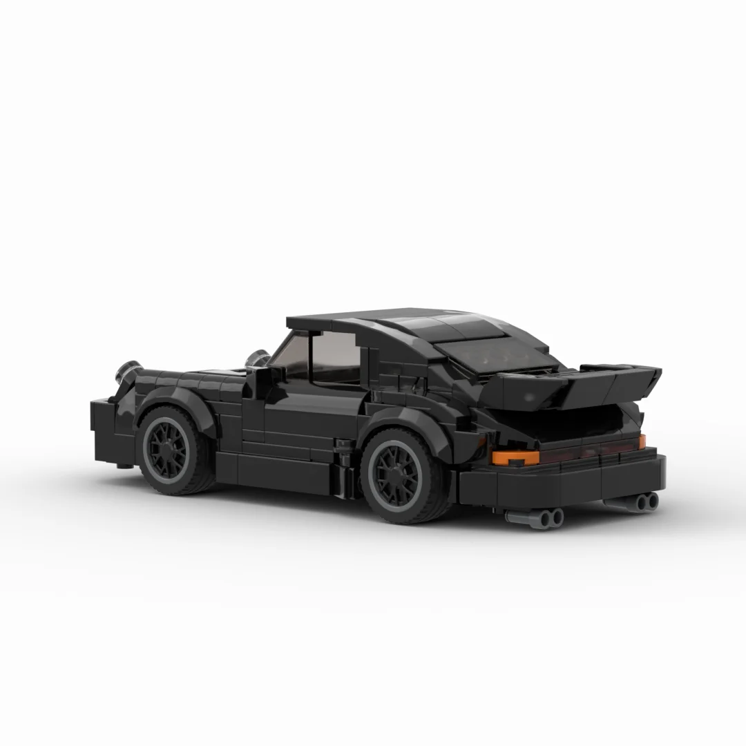 MOC-Black Bird (930)Turbo Racing Sports Car Vehicle Racer اللبنات الطوب ألعاب المرآب الإبداعية #5